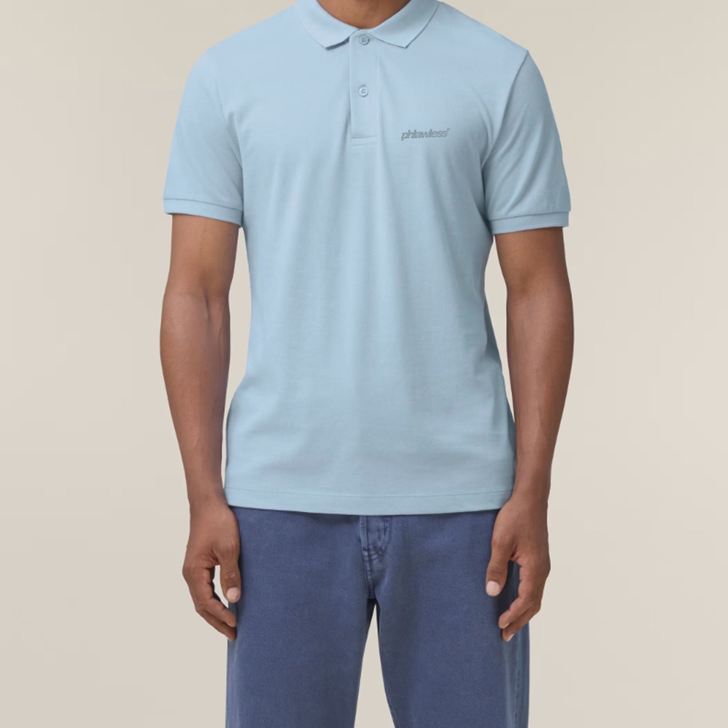 Basic Polo Sky Blue