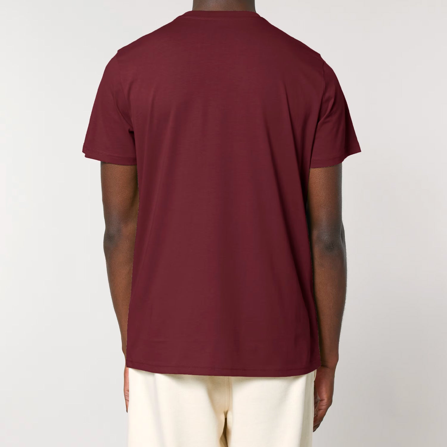 Basic Medium Fit Tee Burgund