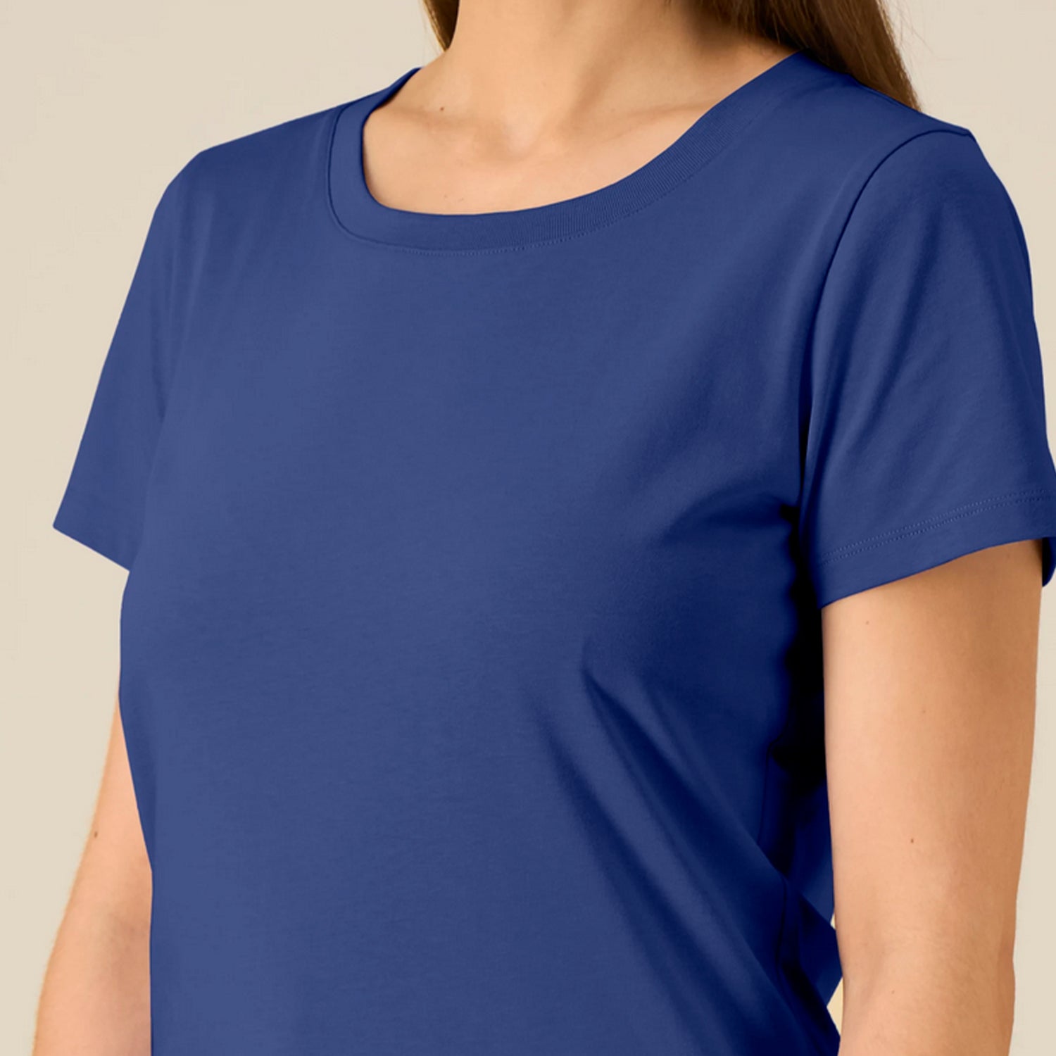 Basic T-Shirt Women Lila