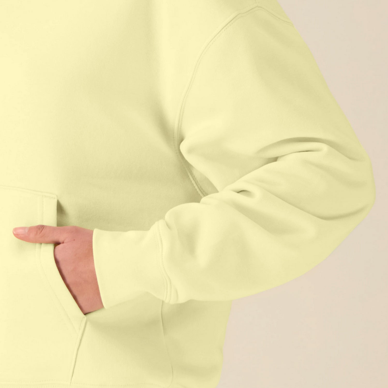 Basic Relaxed Fit Hoodie Lemon