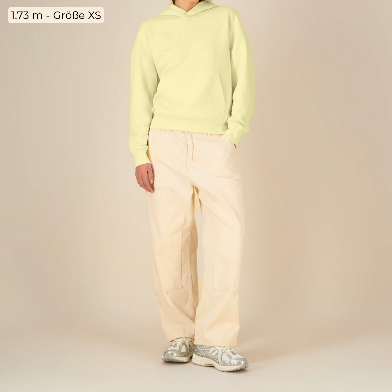 Basic Relaxed Fit Hoodie Lemon