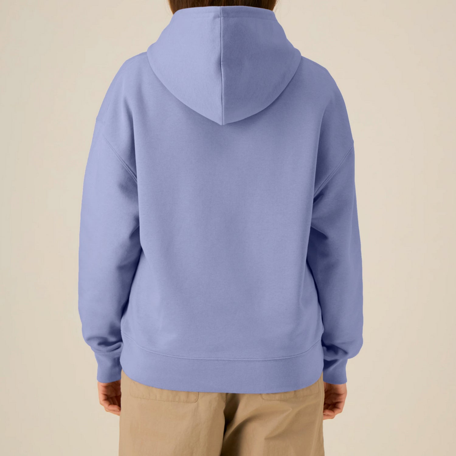Basic Relaxed Fit Hoodie Violet