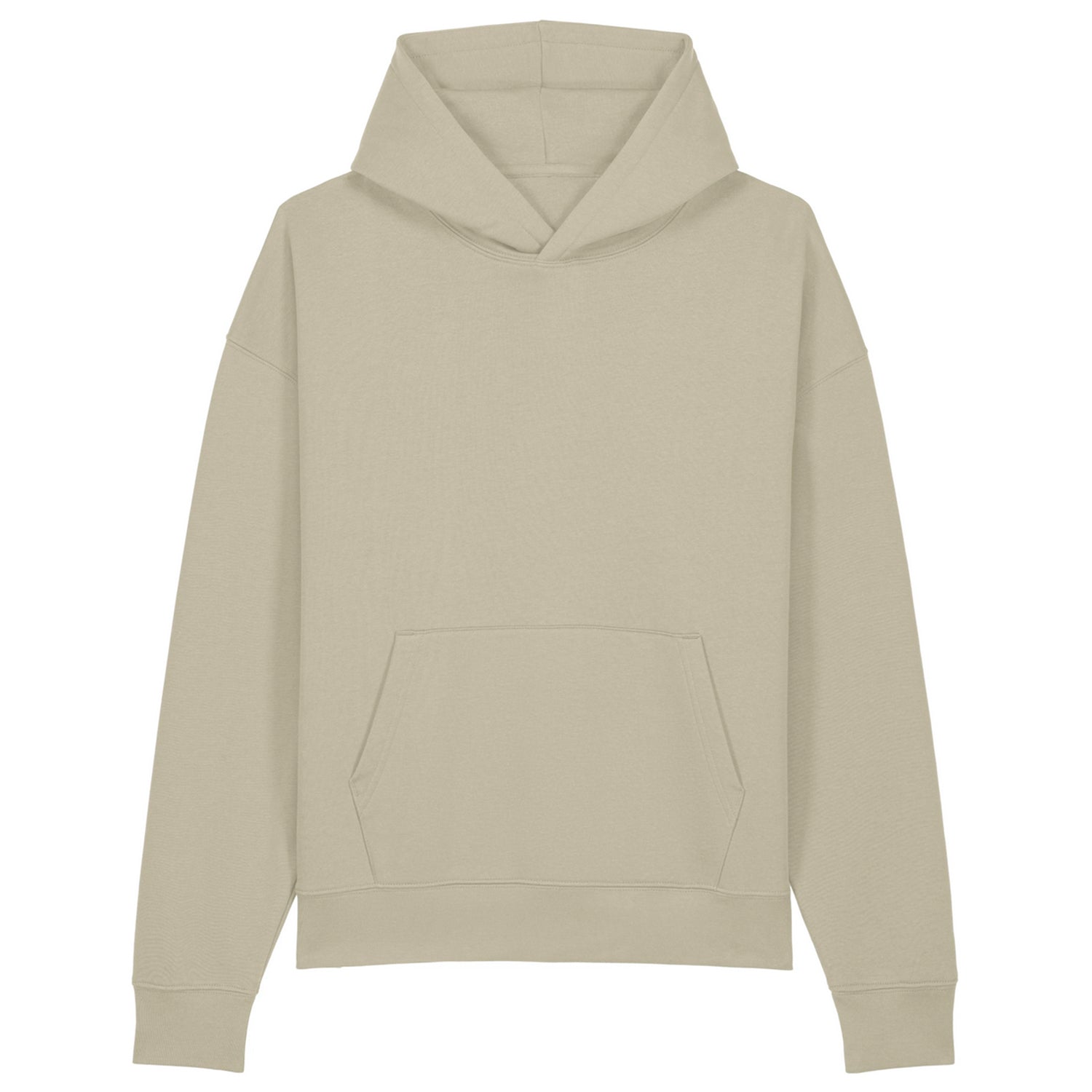 Basic Relaxed Fit Hoodie Stone