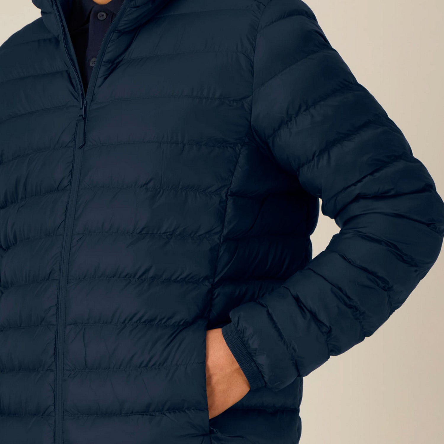 Basic Steppjacke Herren Navy