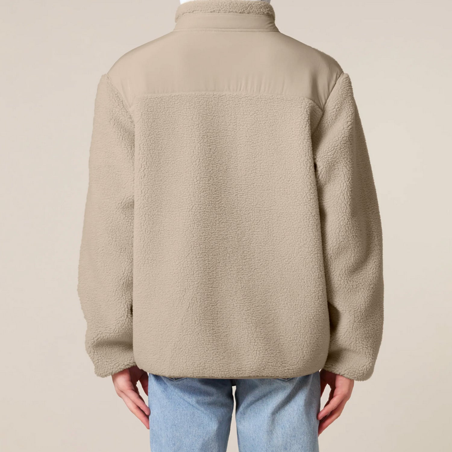 Basic Sherpa Jacke Beige