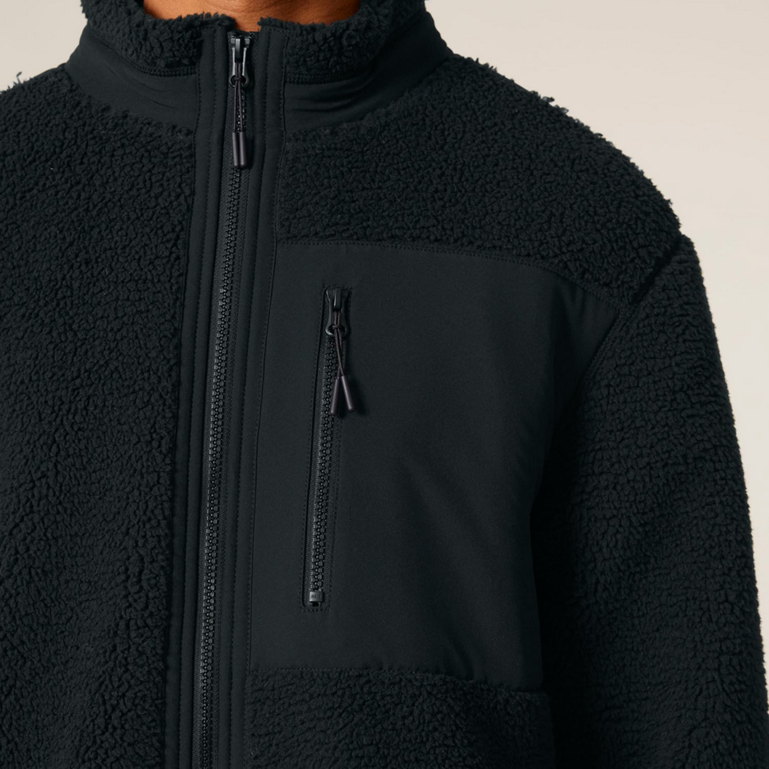 Basic Sherpa Jacke Black