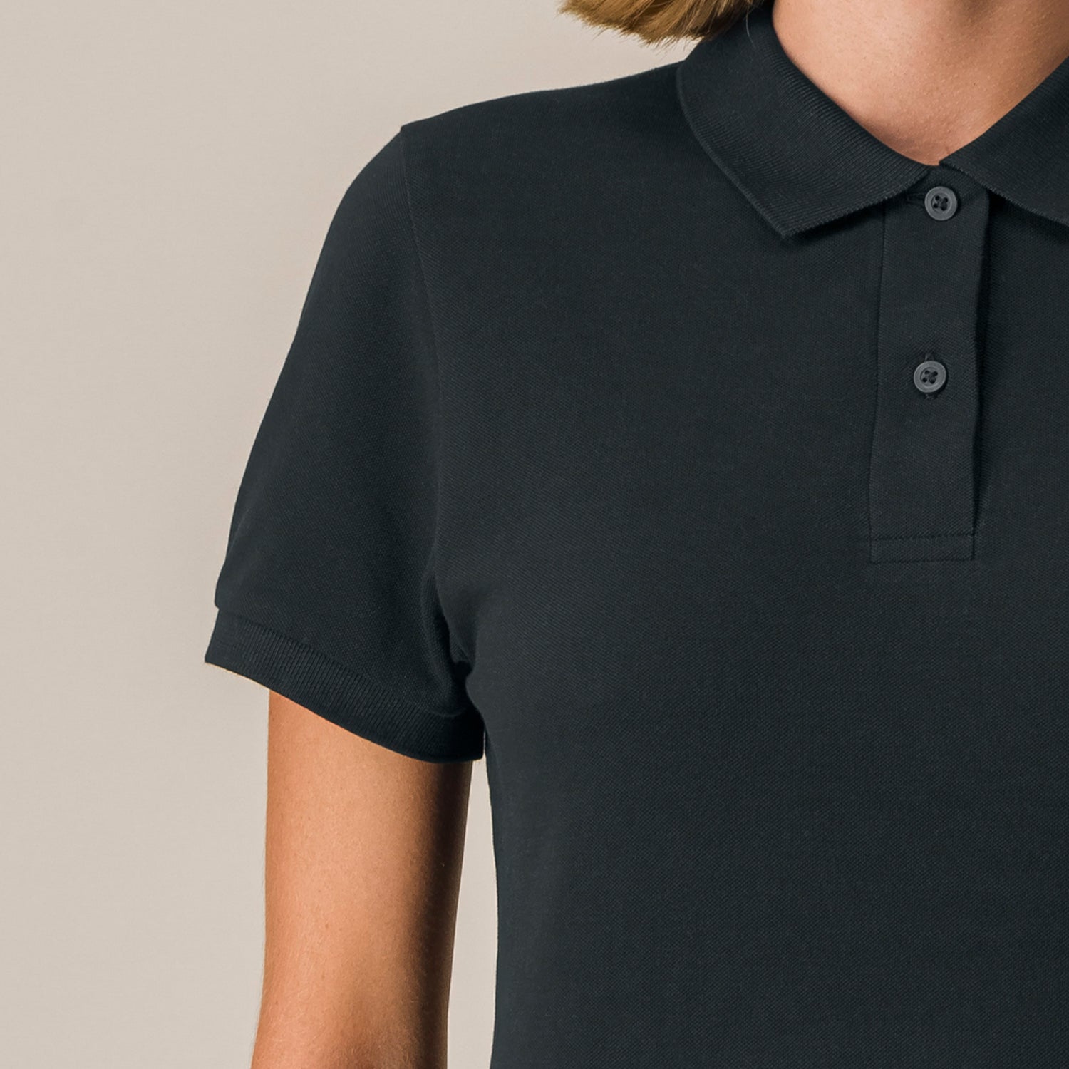 Basic Mid-Light Polo Women Black