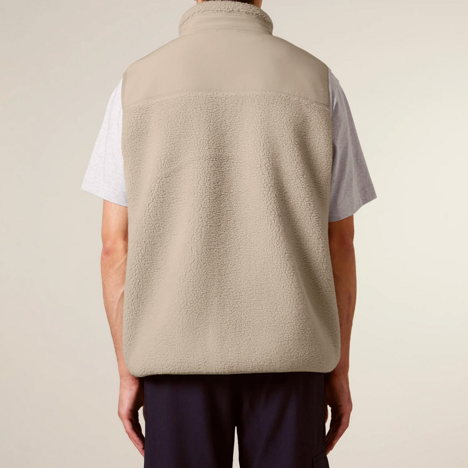 Basic Sherpa Weste Beige