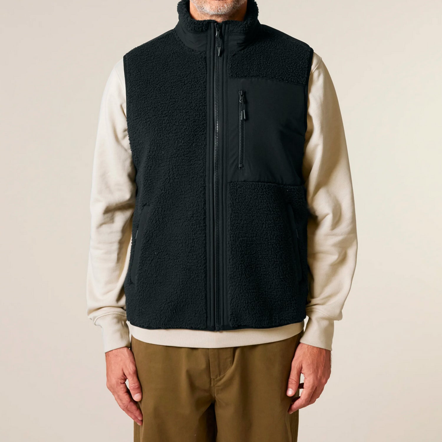 Basic Sherpa Weste Black