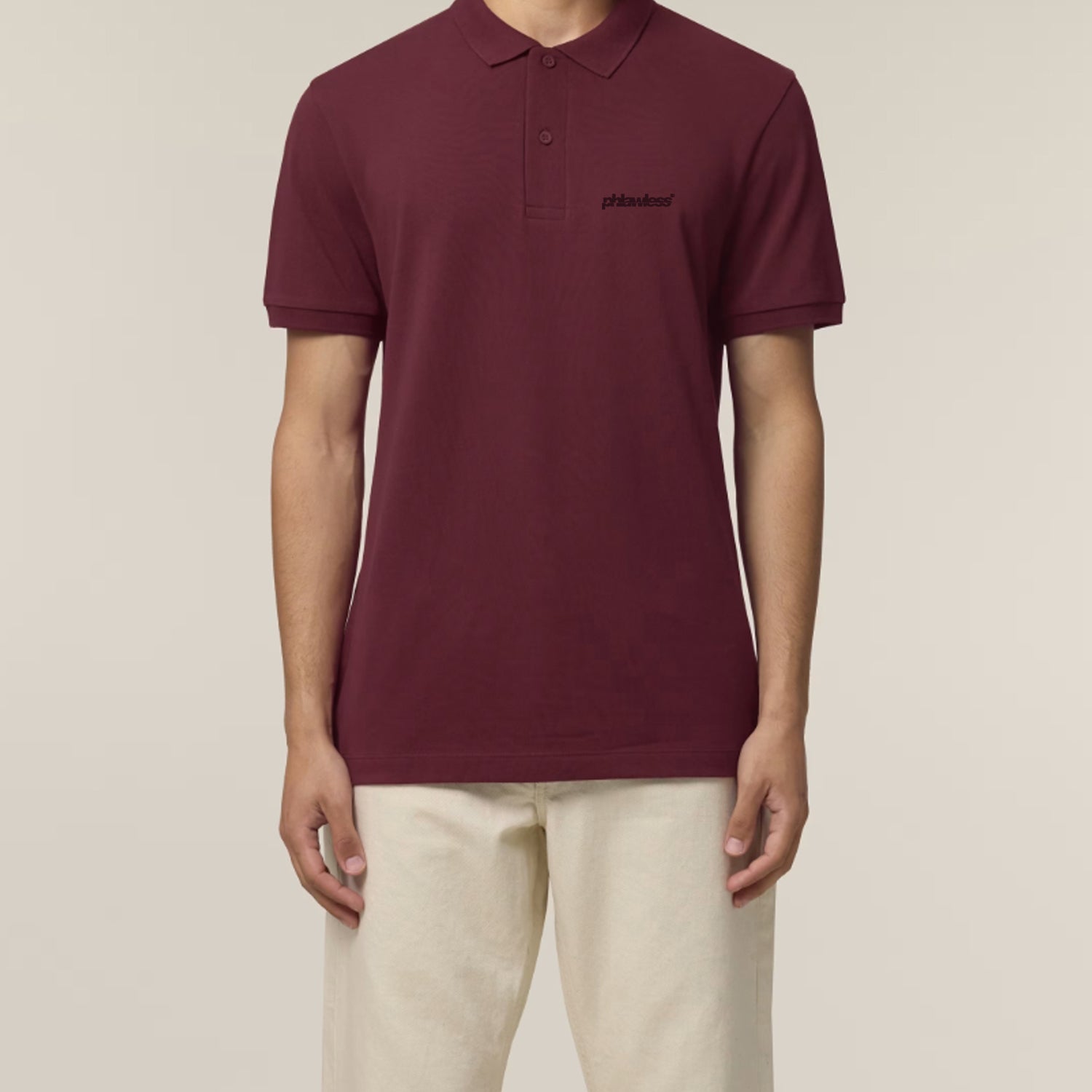 Basic Polo Burgund