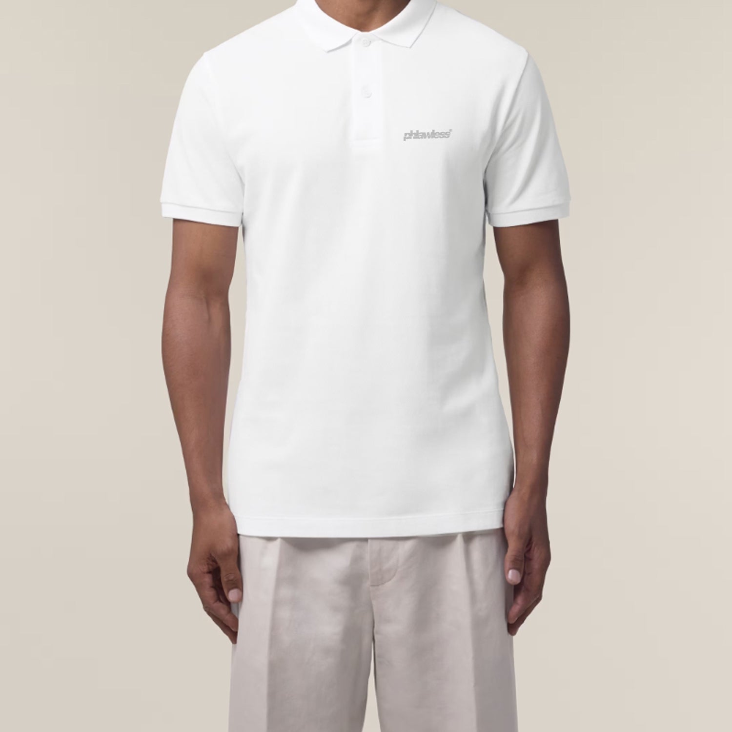 Basic Polo Weiß