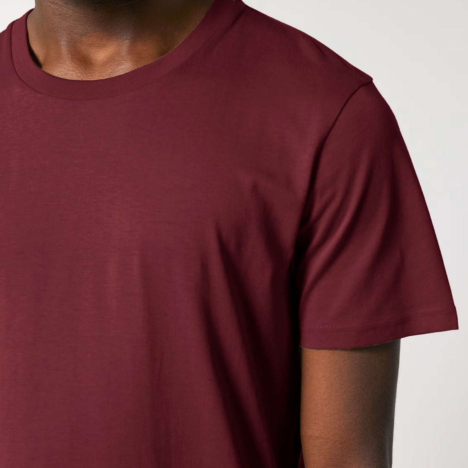 Basic Medium Fit Tee Burgund