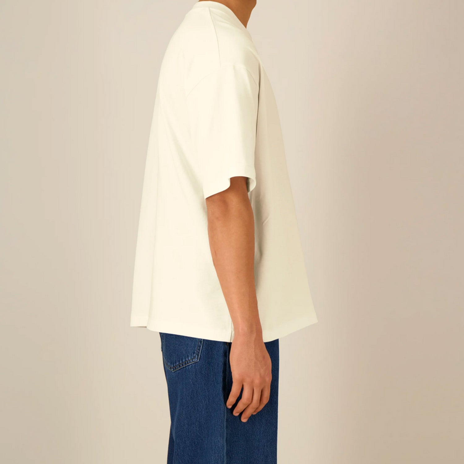 Basic Boxy Tee Cream