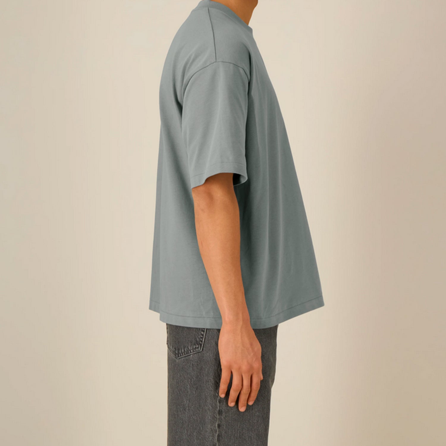 Basic Boxy Tee Grey