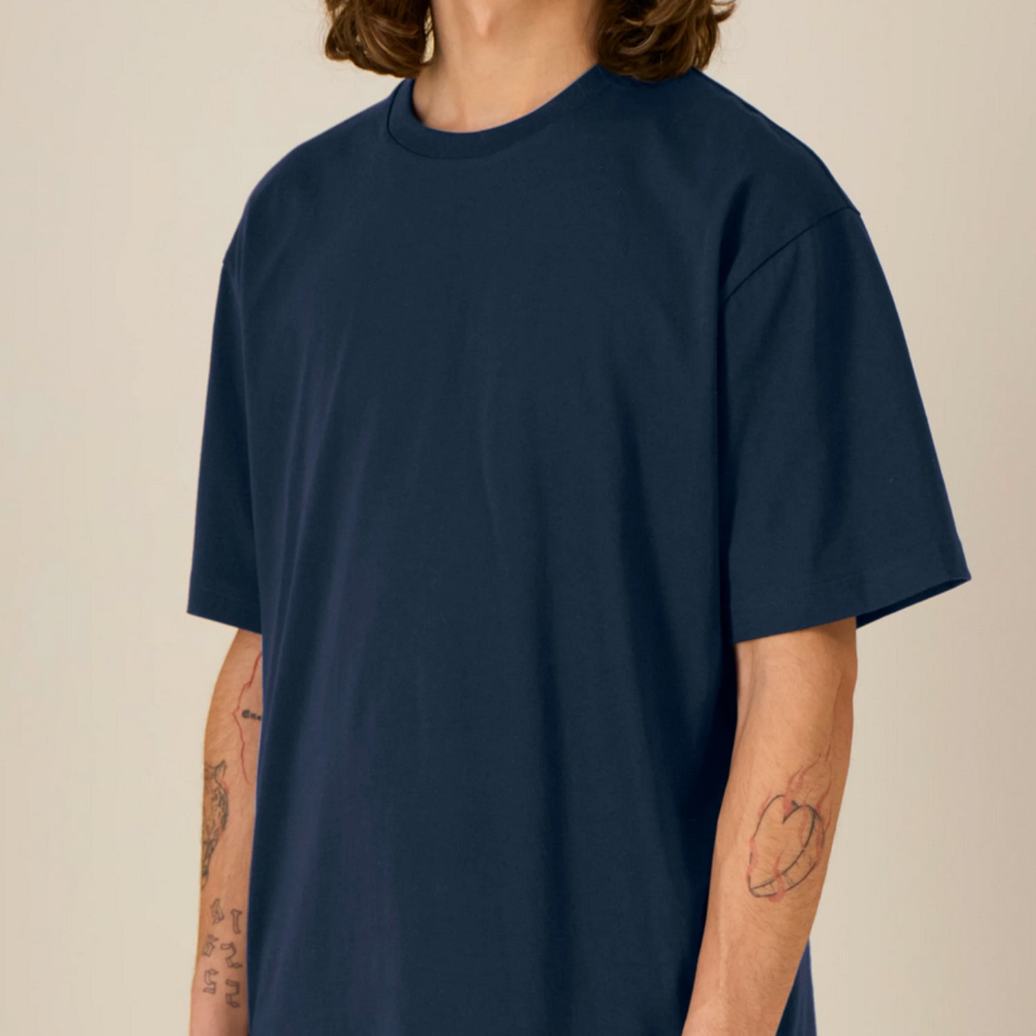 Basic Mid-Light Tee Navy
