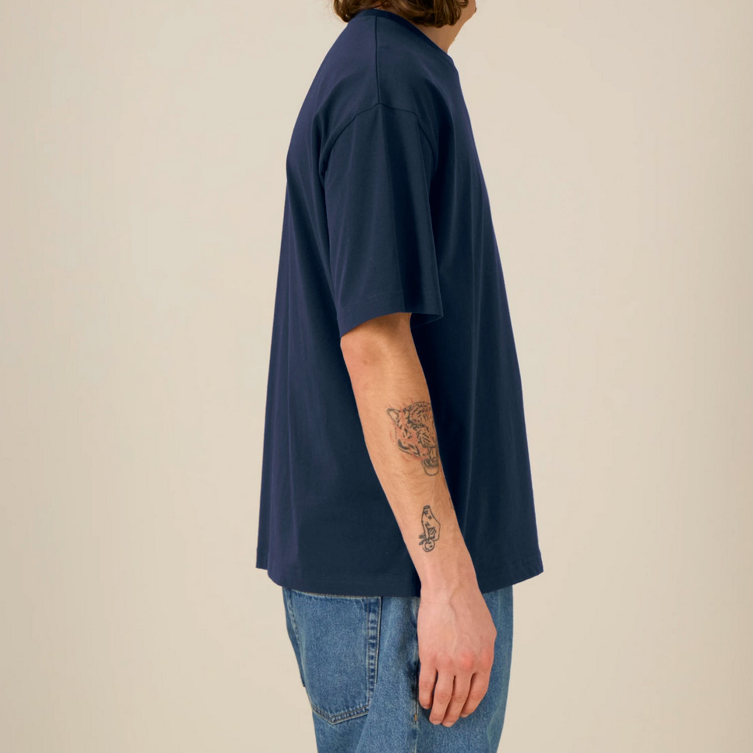 Basic Mid-Light Tee Navy