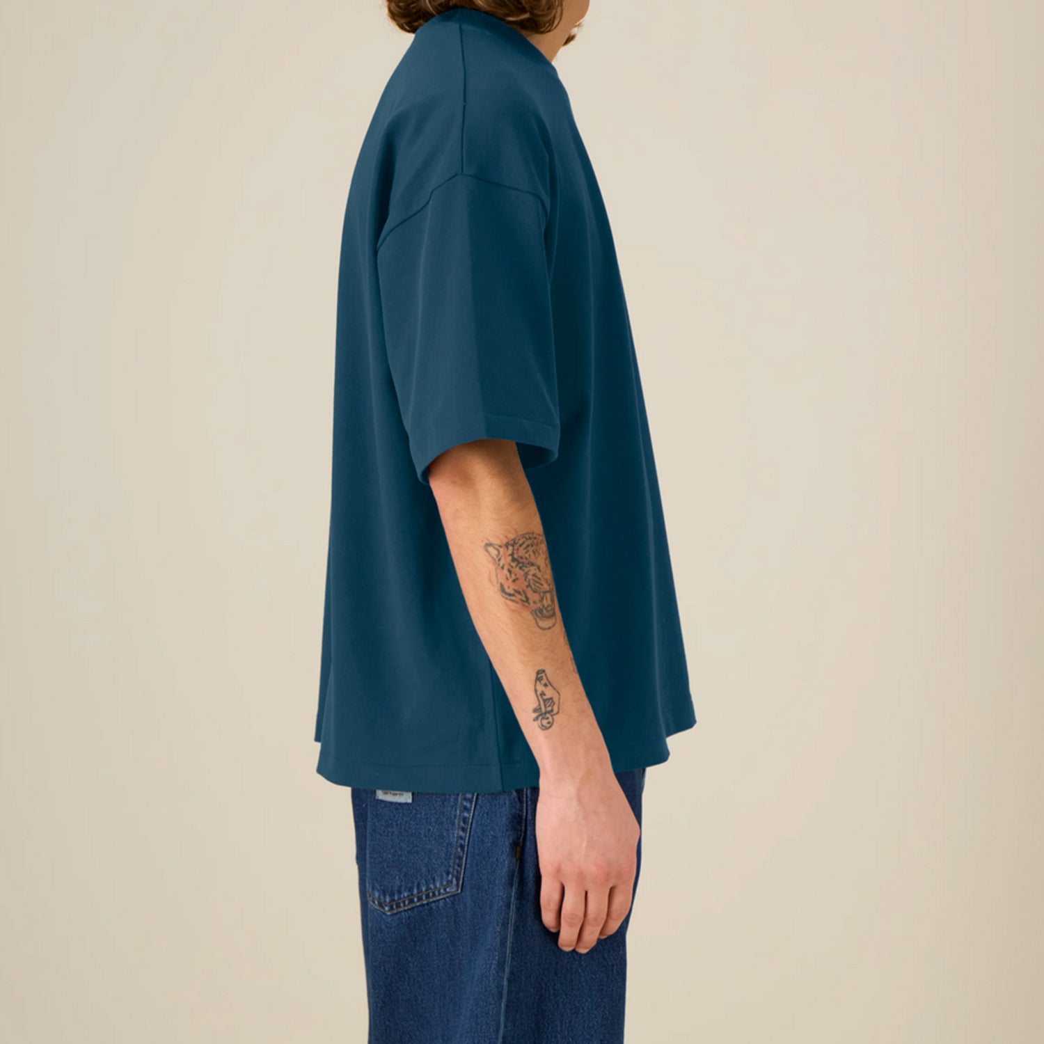 Basic Boxy Tee Deep Teal