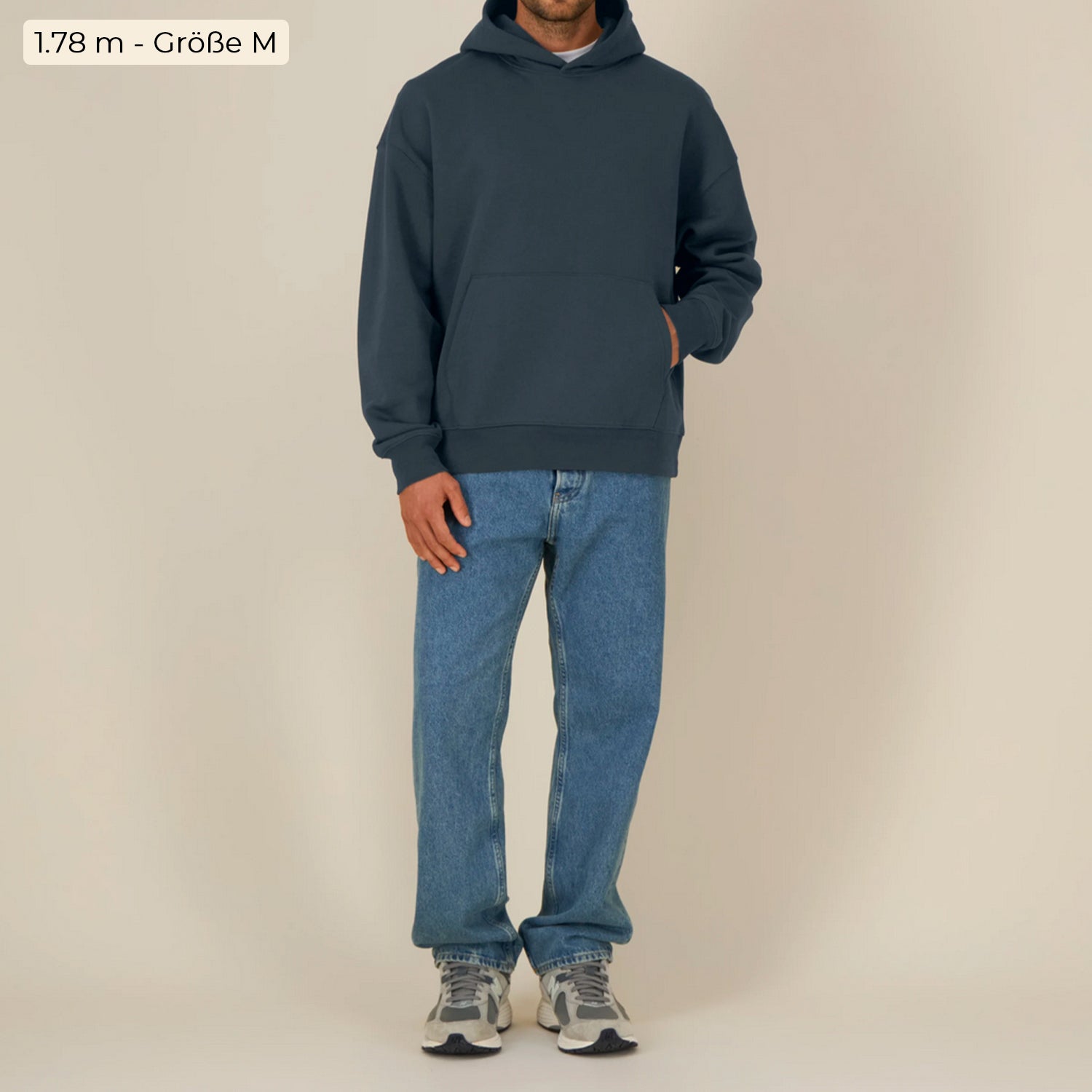 Basic Relaxed Fit Hoodie Grey