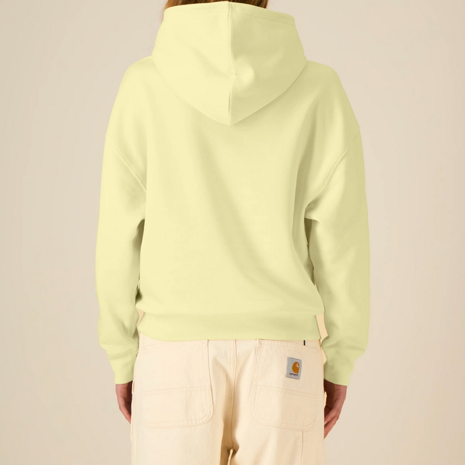 Basic Relaxed Fit Hoodie Lemon