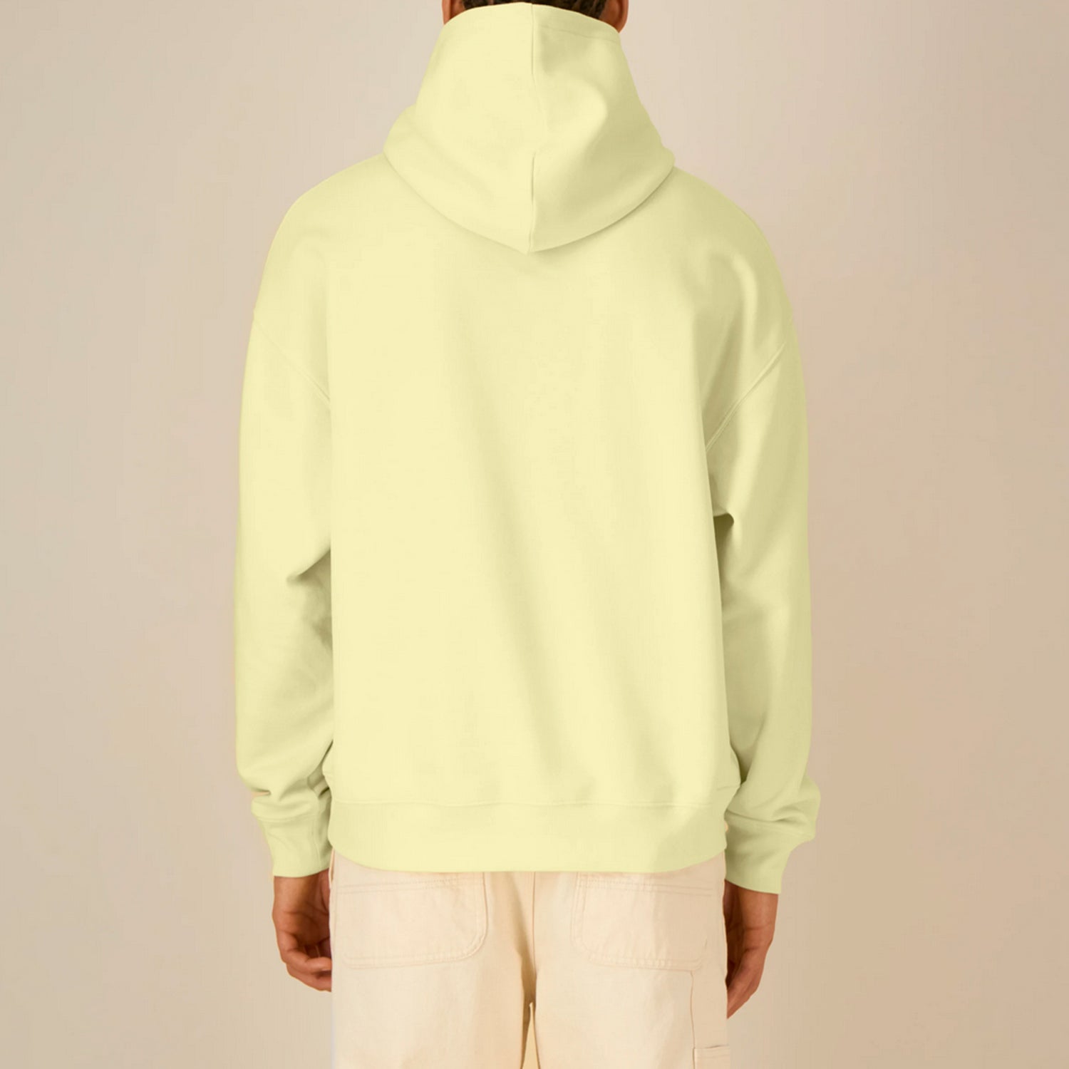 Basic Relaxed Fit Hoodie Lemon