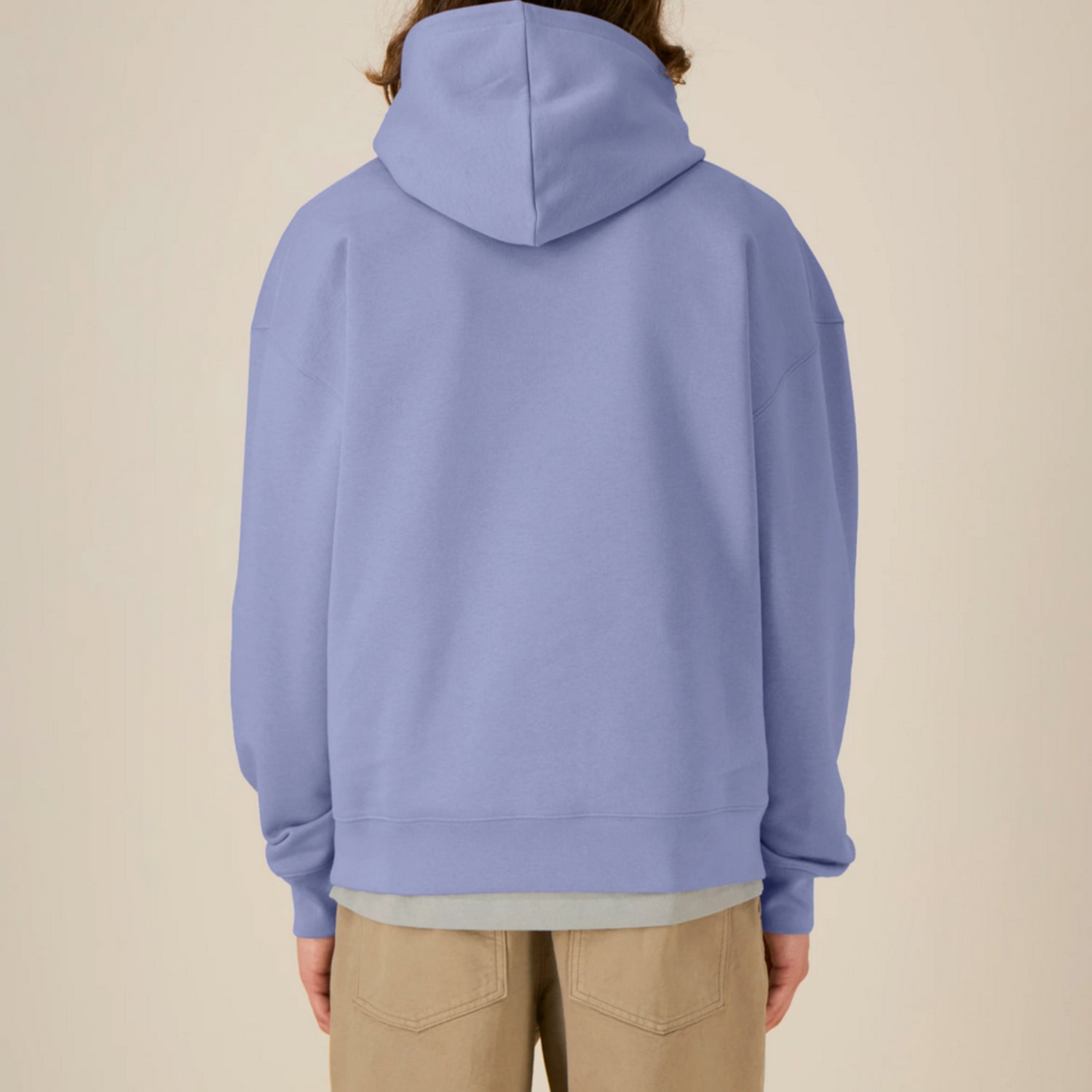 Basic Relaxed Fit Hoodie Violet