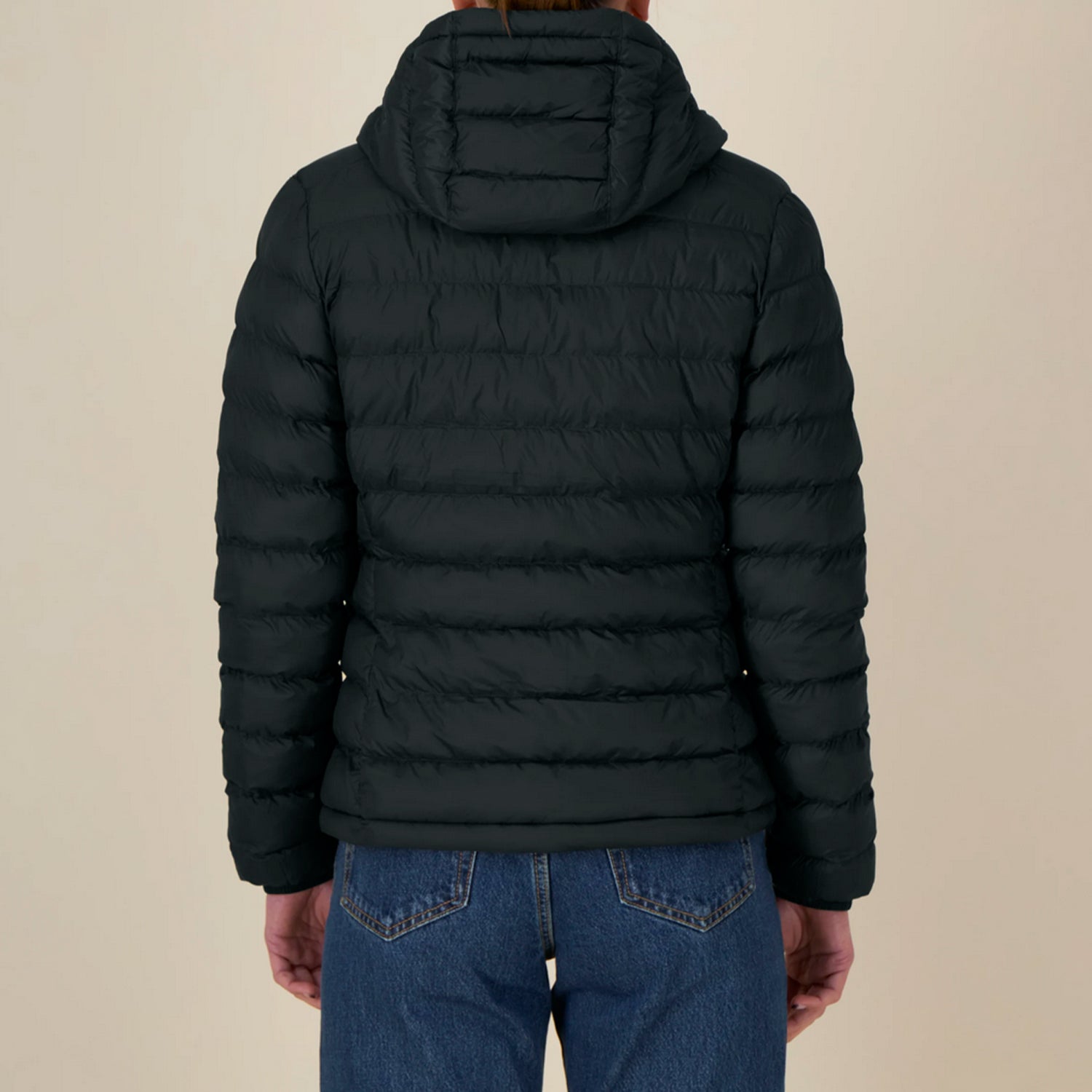 Basic Steppjacke Damen Schwarz