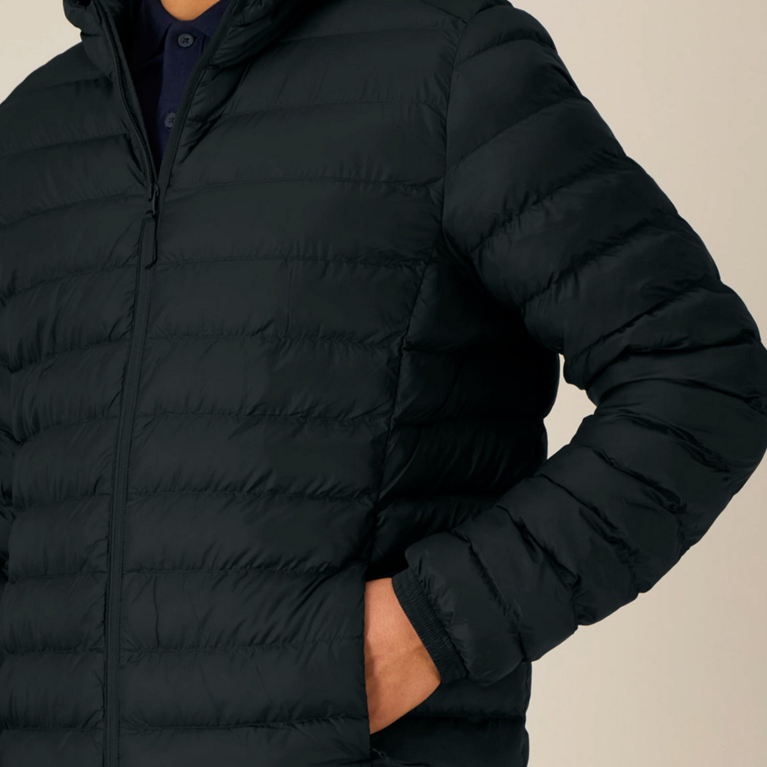 Basic Steppjacke Herren Schwarz