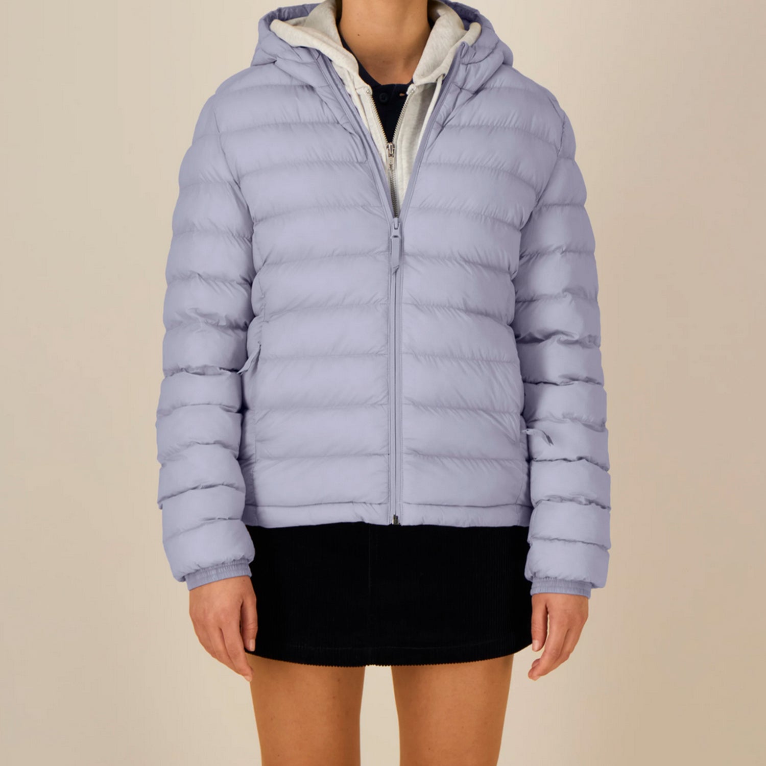 Basic Steppjacke Damen Lavendel