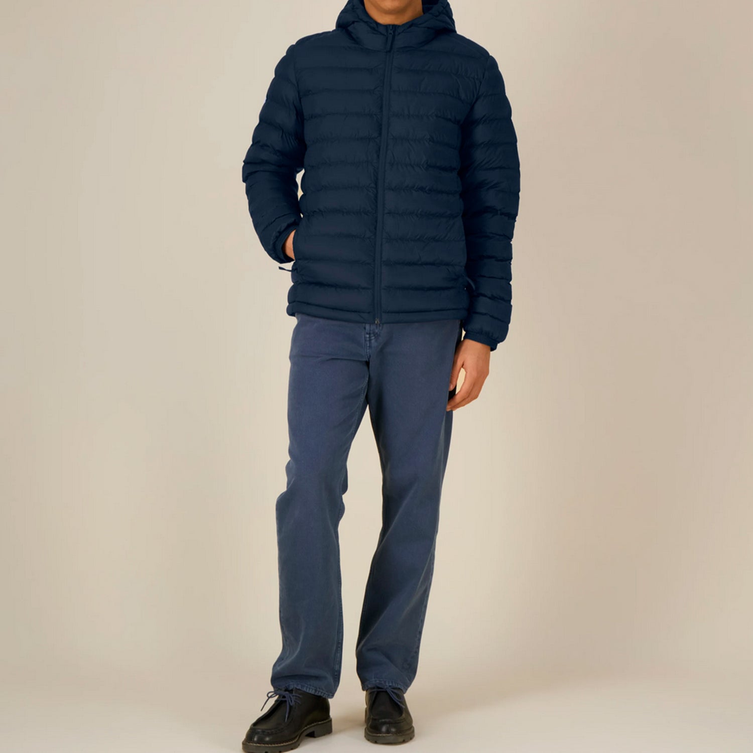 Basic Steppjacke Herren Navy