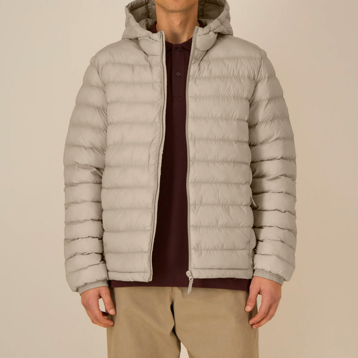 Basic Steppjacke Herren Beige