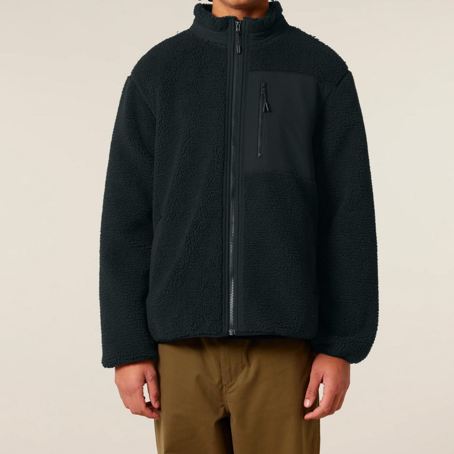 Basic Sherpa Jacke Black