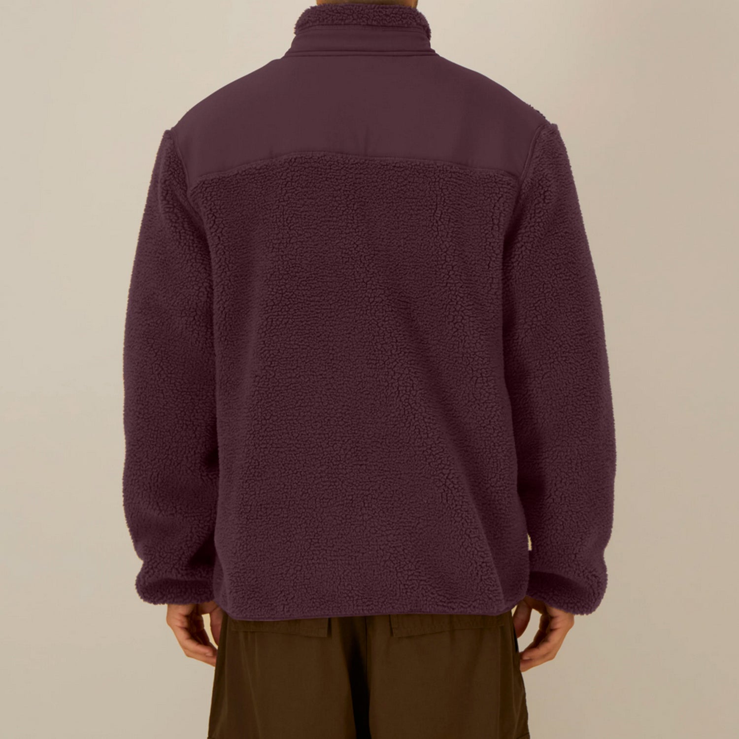 Basic Sherpa Jacke Red Brown