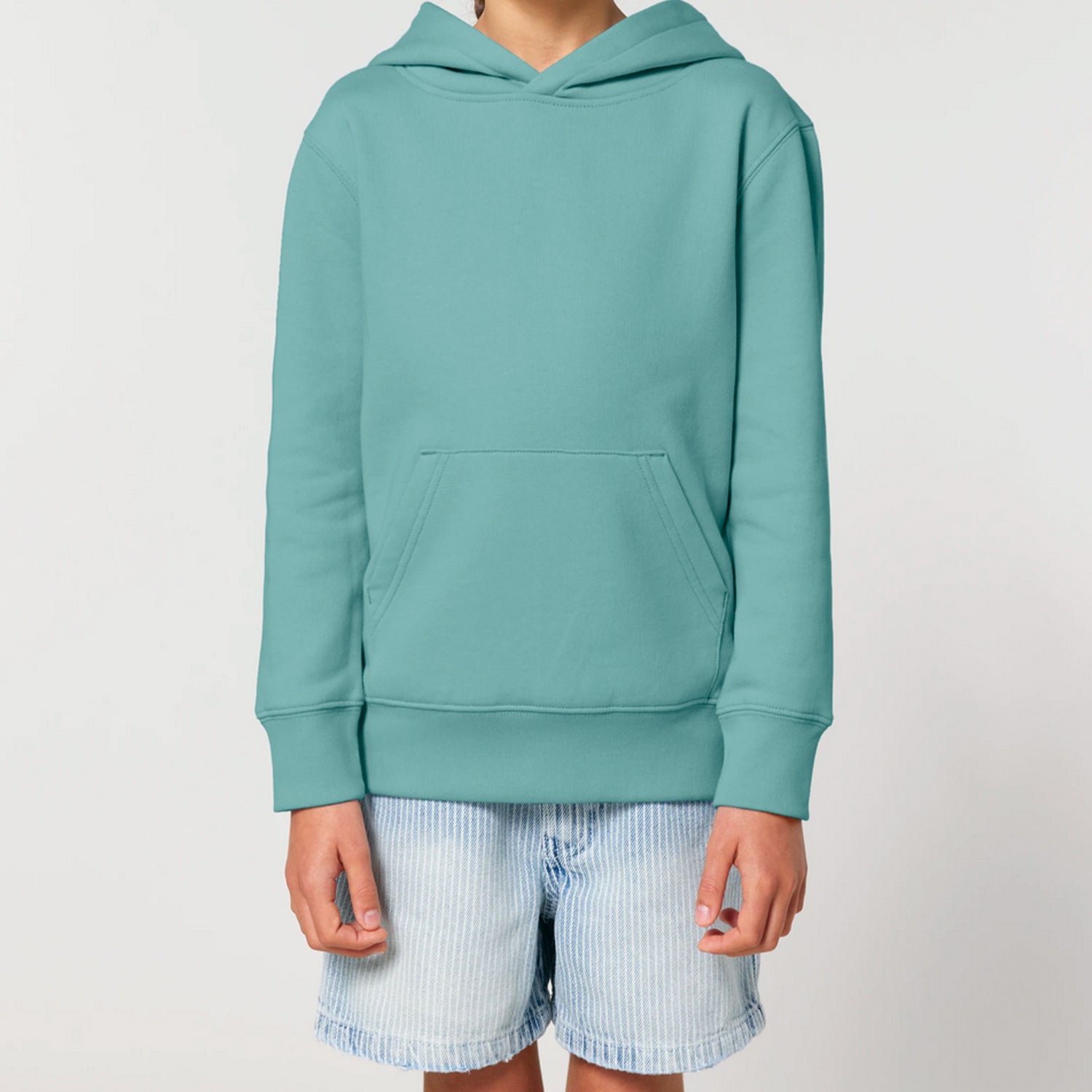 Basic Kids Hoodie Teal