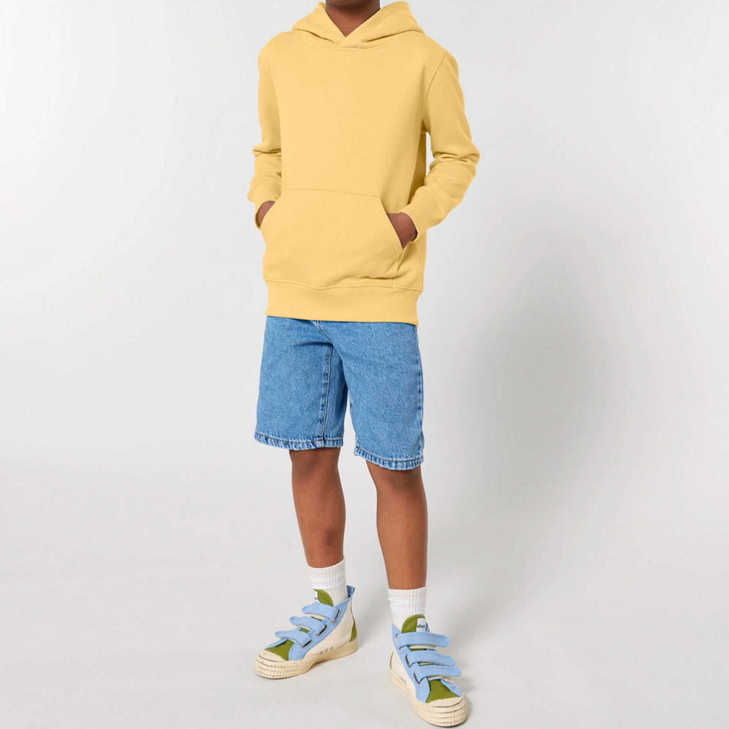 Basic Kids Hoodie Yellow