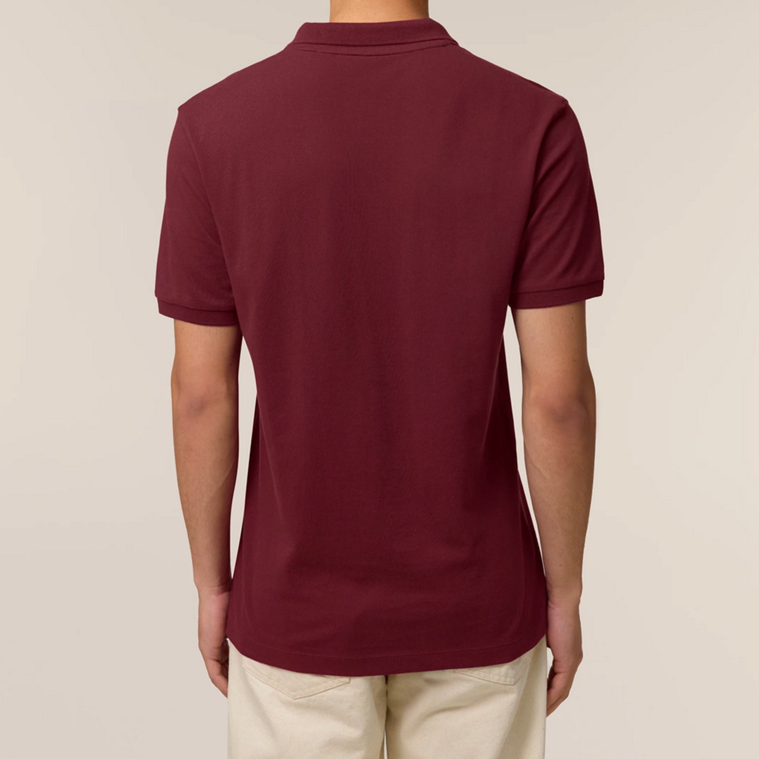 Basic Mid-Light Polo Burgund