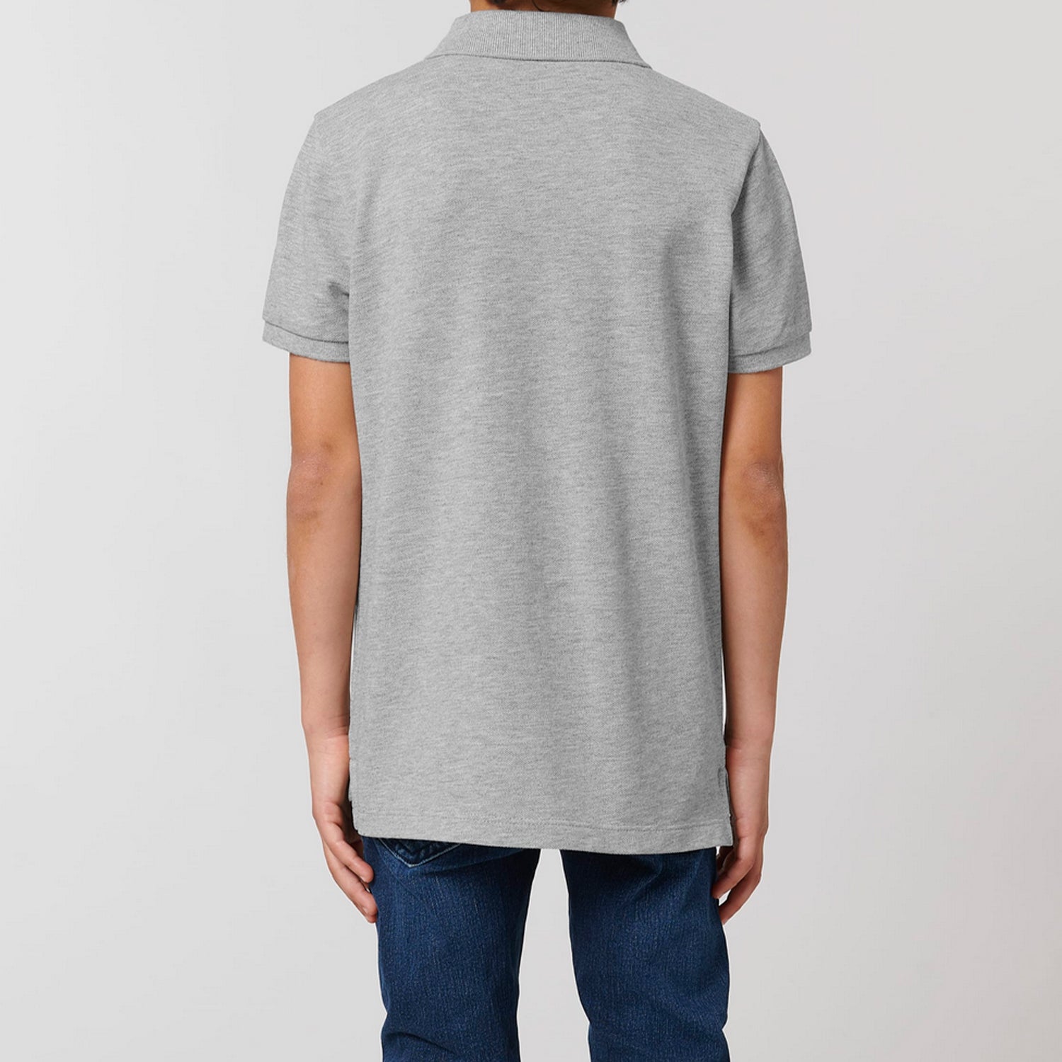 Basic Kids Polo Grey