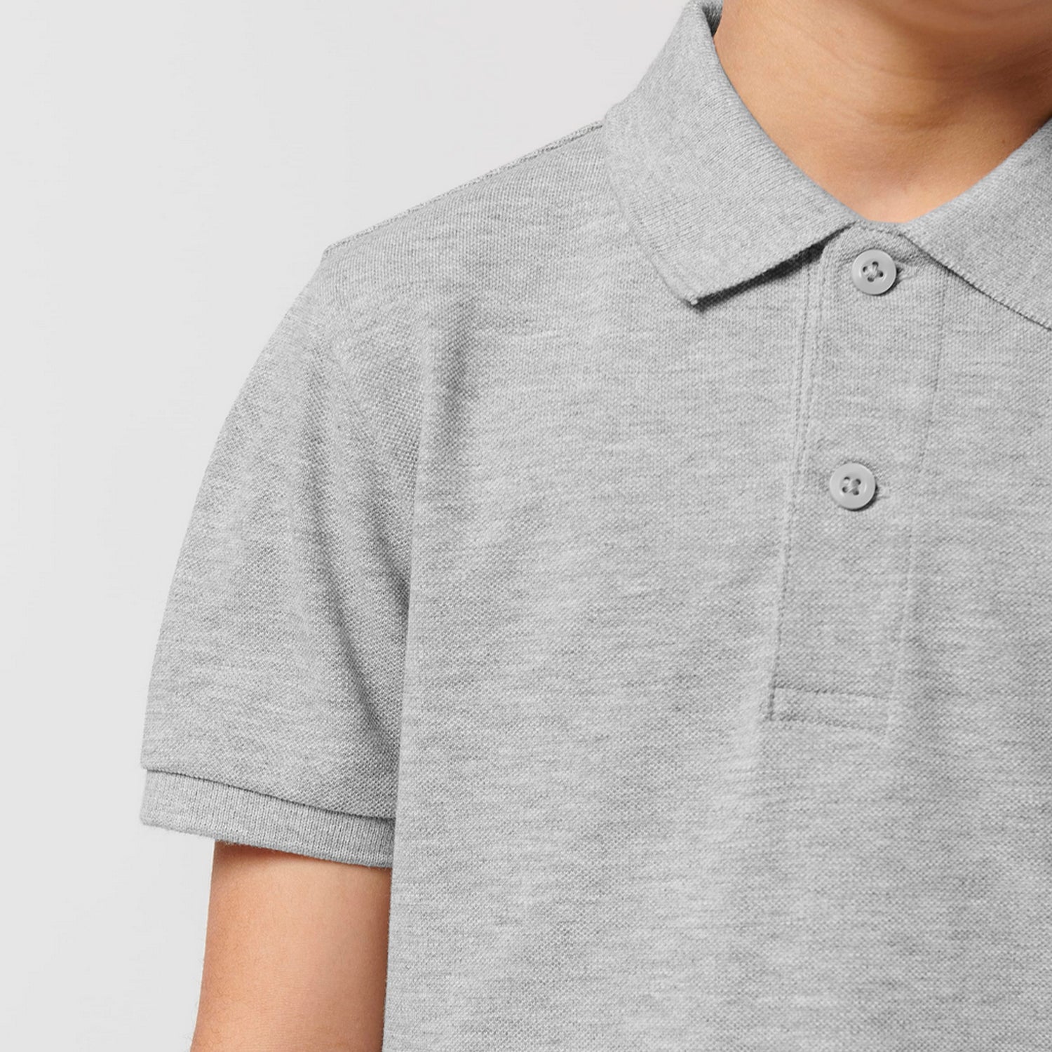 Basic Kids Polo Grey