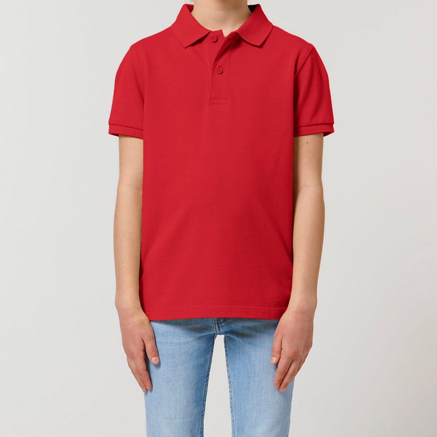Basic Kids Polo Red