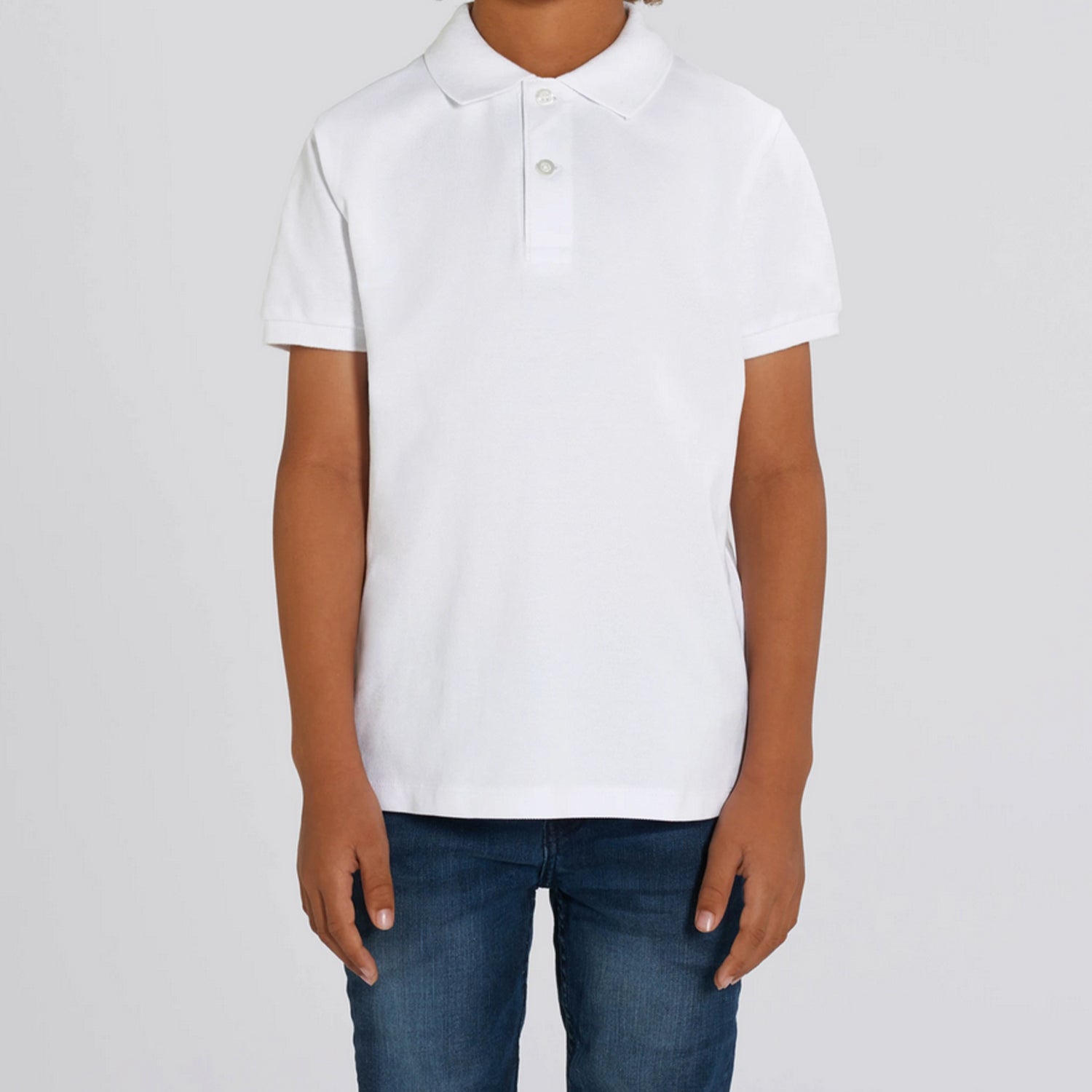 Basic Kids Polo White