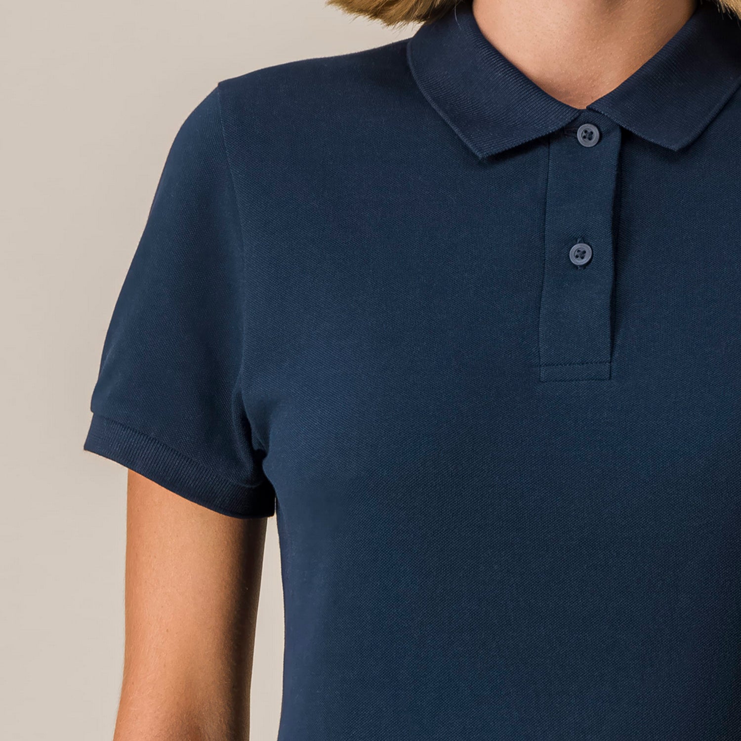 Basic Mid-Light Polo Women Navy