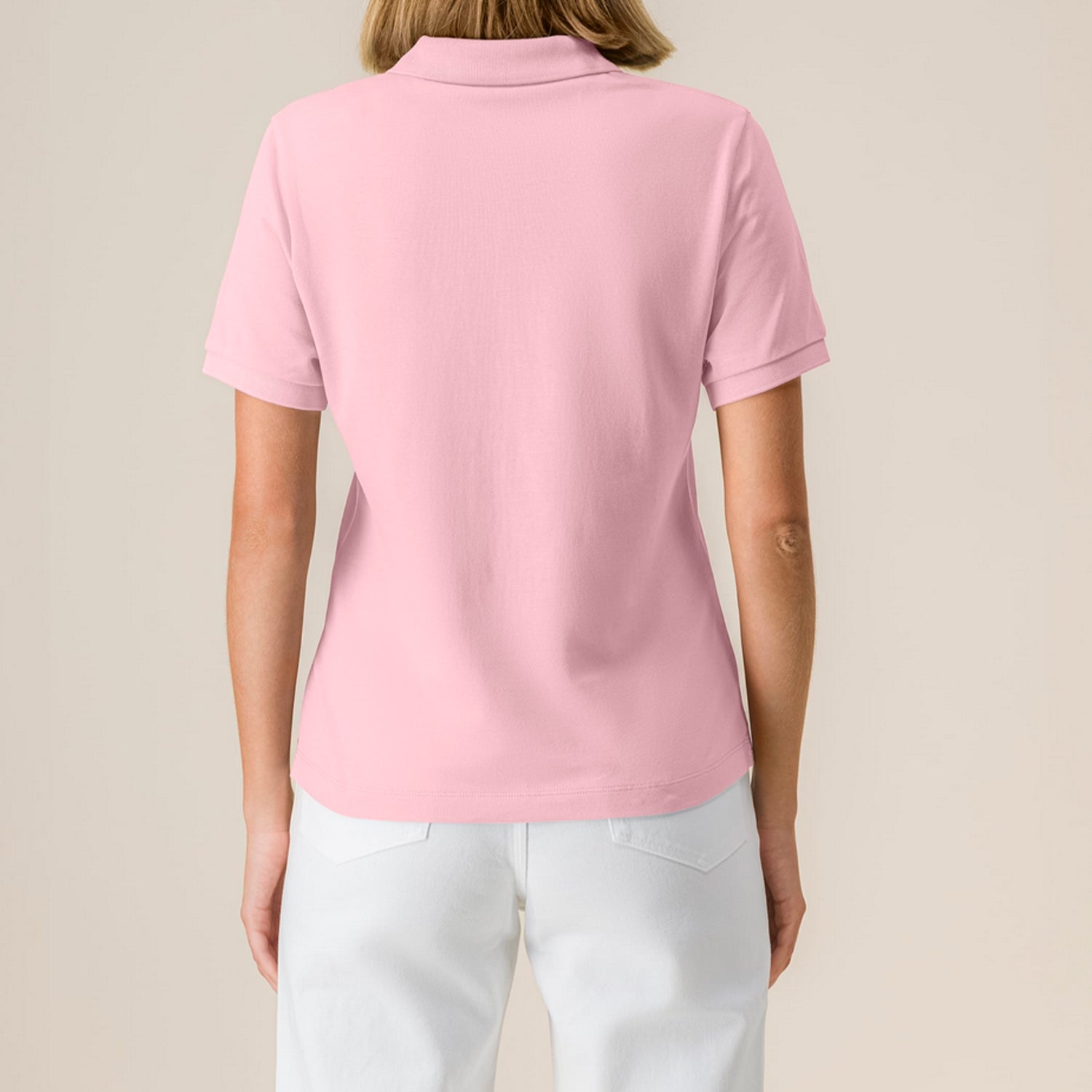 Basic Mid-Light Polo Women Pink