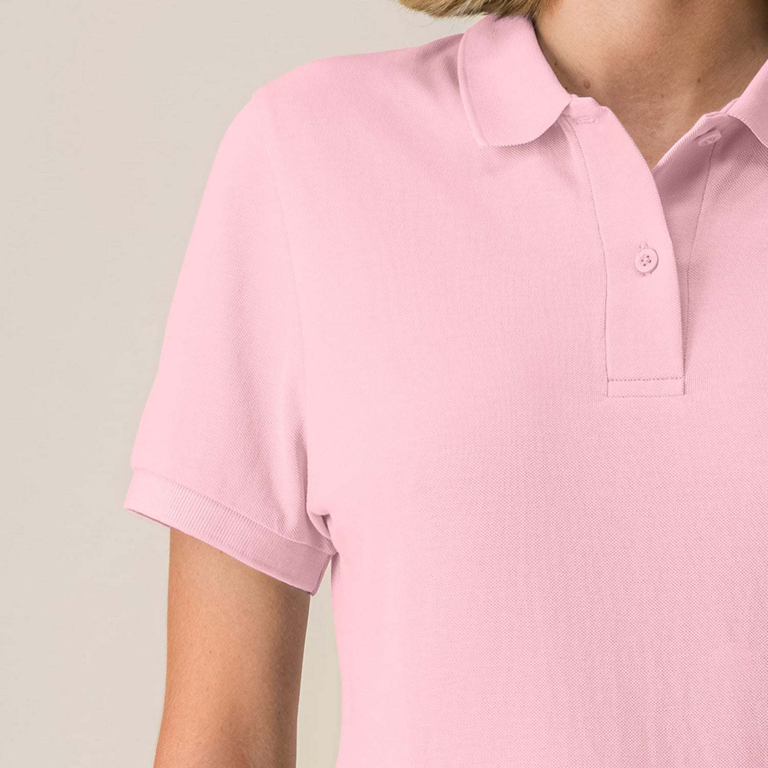 Basic Mid-Light Polo Women Pink