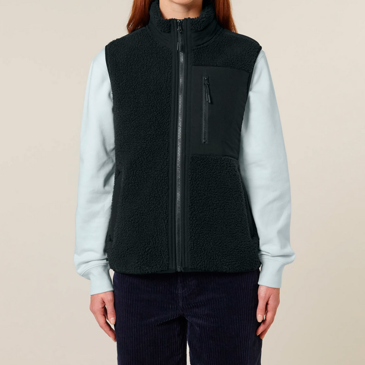 Basic Sherpa Weste Black